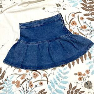 *3 for $15* Ardene Jean Pleated Skirt XS💙